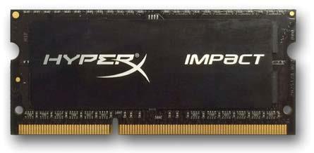 HyperX Impact 8GB (Kit 2x4GB) 2133MHz DDR3L CL11 SODIMM 1.35V, ÄernÃ½ chladiÄ