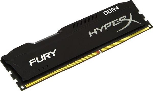 HyperX Fury 16GB (Kit 4x4GB) 2666MHz DDR4 CL15 DIMM 1.2V, ÄernÃ½ chladiÄ