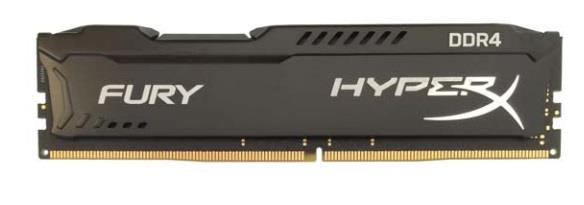 HyperX Fury 4GB 2133MHz DDR4 CL14 DIMM 1.2V, ÄernÃ½ chladiÄ