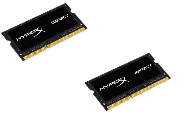 HyperX Impact 16GB (Kit 2x8GB) 1866MHz DDR3L CL11 SODIMM 1.35V, ÄernÃ½ chladiÄ