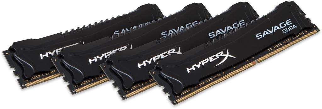 HyperX Savage Memory Black DDR4 4x4GB, 2400MHz, DIMM, CL12