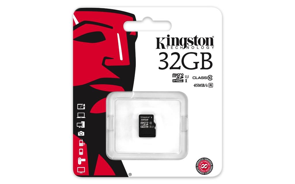Kingston Micro SDHC karta 32GB Class 10 UHS-I