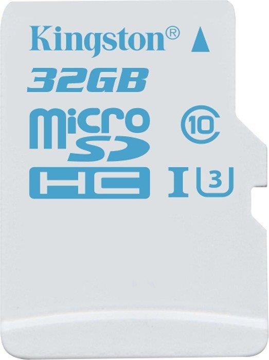 Kingston micro SDHC 32GB UHS-I U3 Action Card Single Pack, bez adaptÃ©ru