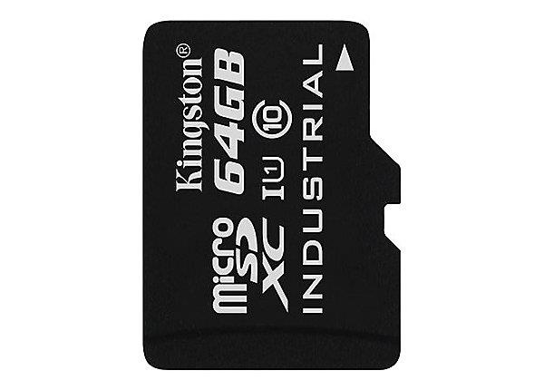 Kingston micro SDXC 64GB UHS-I Industrial Temp Card Single Pack, bez adaptÃ©ru
